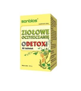 Sanbios Ziołowe oczyszczanie oDETOXi 60tabl