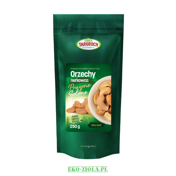 Targroch Orzechy nerkowca prażone solone 250g