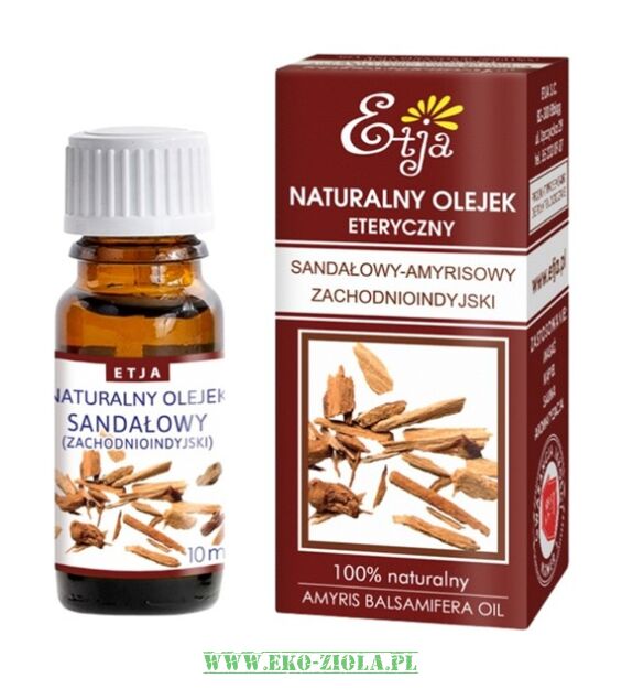Etja Naturalny olejek eteryczny Sandałowy-Amyrisowy zachodnioindyjski 10ml
