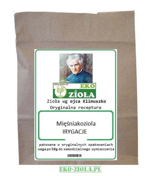 Wsparcie i profilaktyka przy - Mięśniakoziola IRYGACJA - zestaw mieszanki ziół wg Klimuszko 350g
