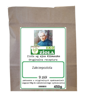 Wsparcie i profilaktyka przy - Zakrzepoziola - zestaw mieszanki ziół wg Klimuszko 450g