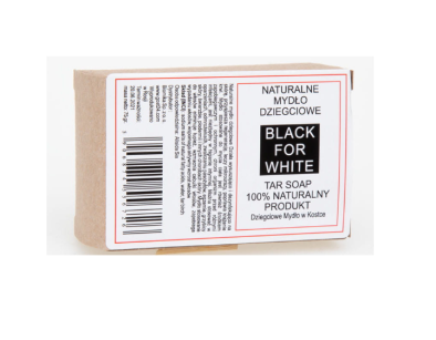 Mydło DZIEGCIOWE KOSTKA Łupież grzybice 75g, BlackFor