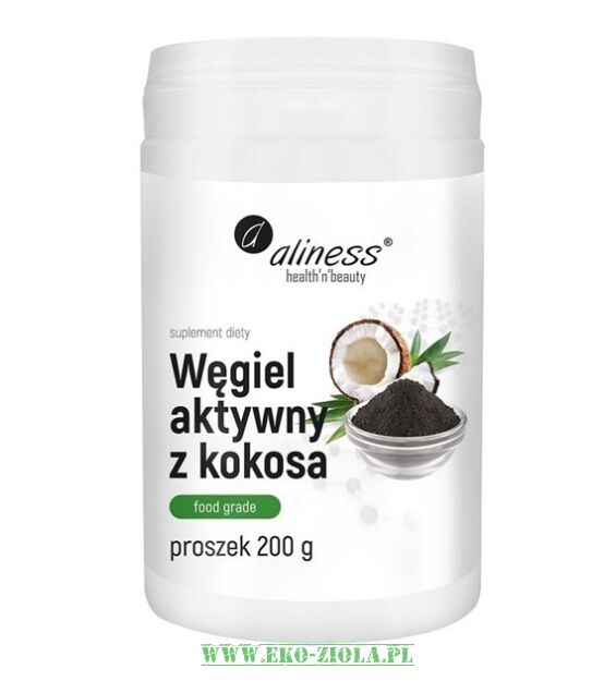 Aliness Węgiel aktywny z kokosa 200g