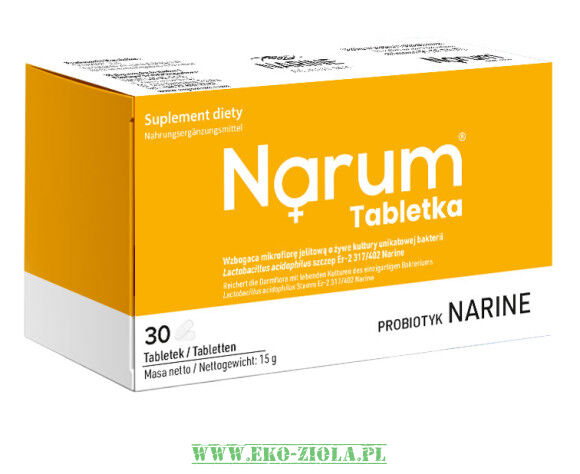 Narum tabletki 500mg 30tab (żółty)