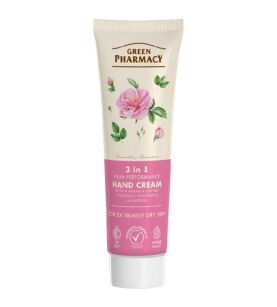 Green Pharmacy Krem do rąk i paznokci 3w1 Róża i Argan 100ml