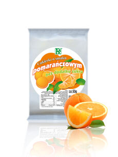 Cukierki o smaku pomarańczowym B/C 50g, Radix