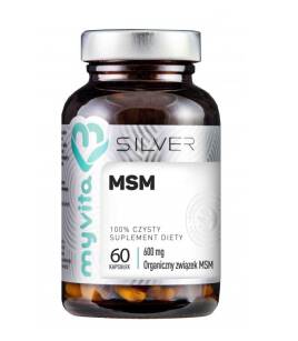 MSM 600mg organiczne związek siarki 60kaps, Silver Pure, MyVita