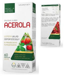 Acerola 620mg 60kaps, Medica Herbs
