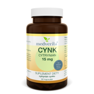 Medverita Cynk Cytrynian 15mg 90kaps