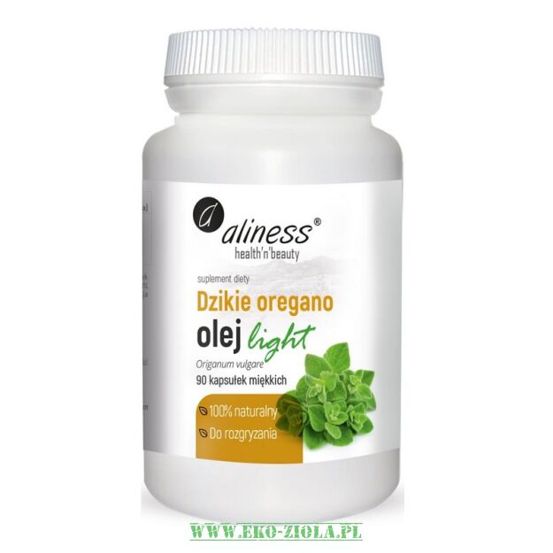 Aliness Olej z Dzikiego Oregano Light 90 kaps