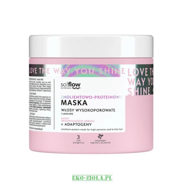 VisPlantis SoFlow Maska do włosów wysokoporowate łamliwe, proteinowo-emolientowa 400ml