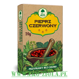 Dary Natury przyprawa Pieprz czerwony ziarnisty 20g