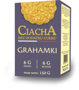 Malwa Food Ciastka Grahamki bez cukru 150g