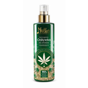 Konopna odżywka do włosów nawilżająca bez spłukiwania w sprayu 250ml, Nutka