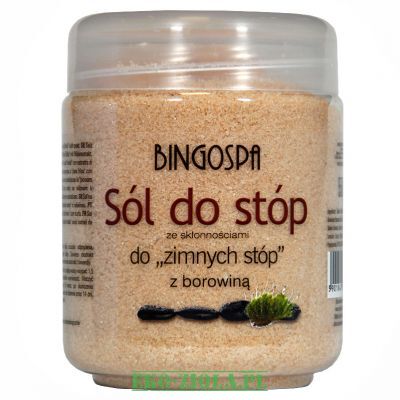 BingoSpa Sól do stóp rozgrzewająca z Borowiną 550g