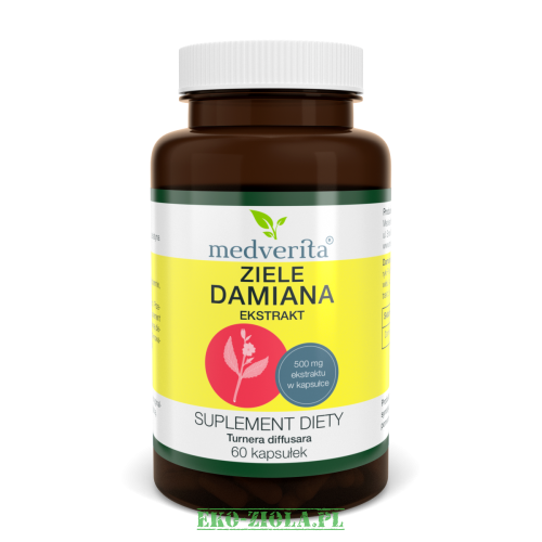 Medverita Ziele Damiana 500mg 60kaps