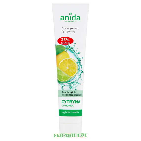 Anida Krem do rąk glicerynowo-cytrynowy, cytryna i limonka 125 ml